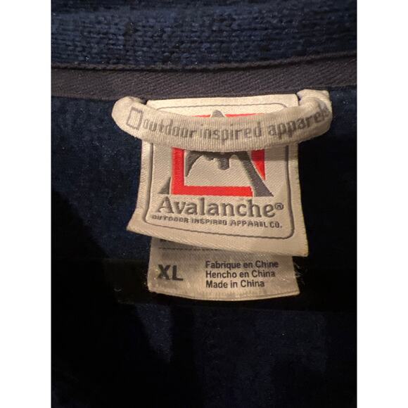 Avalanche Men’s X-Large Navy Sweater Jacket Brighton Inspired Outdoor Full Zip - Picture 3 of 7